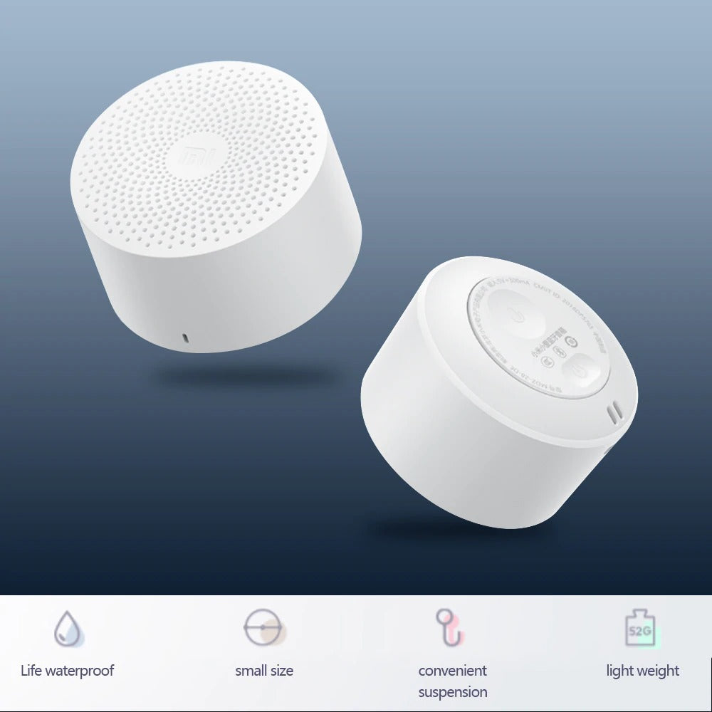 Original xiaomi mijia controle de ia alto-falante bluetooth sem fio portátil mini alto-falante bluetooth estéreo baixo com microfone chamada qualidade hd